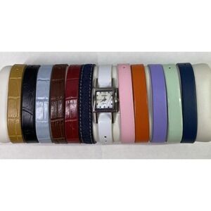 Gossip Women Wrist Watch Gift Box Set 12 Interchangeable Watch Bands NEW GSP125